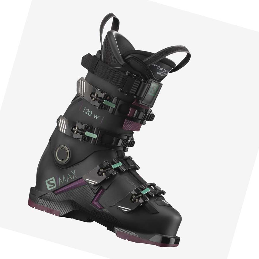 Salomon S/MAX 120 Skistøvler Dame Svarte | NO3560CTV