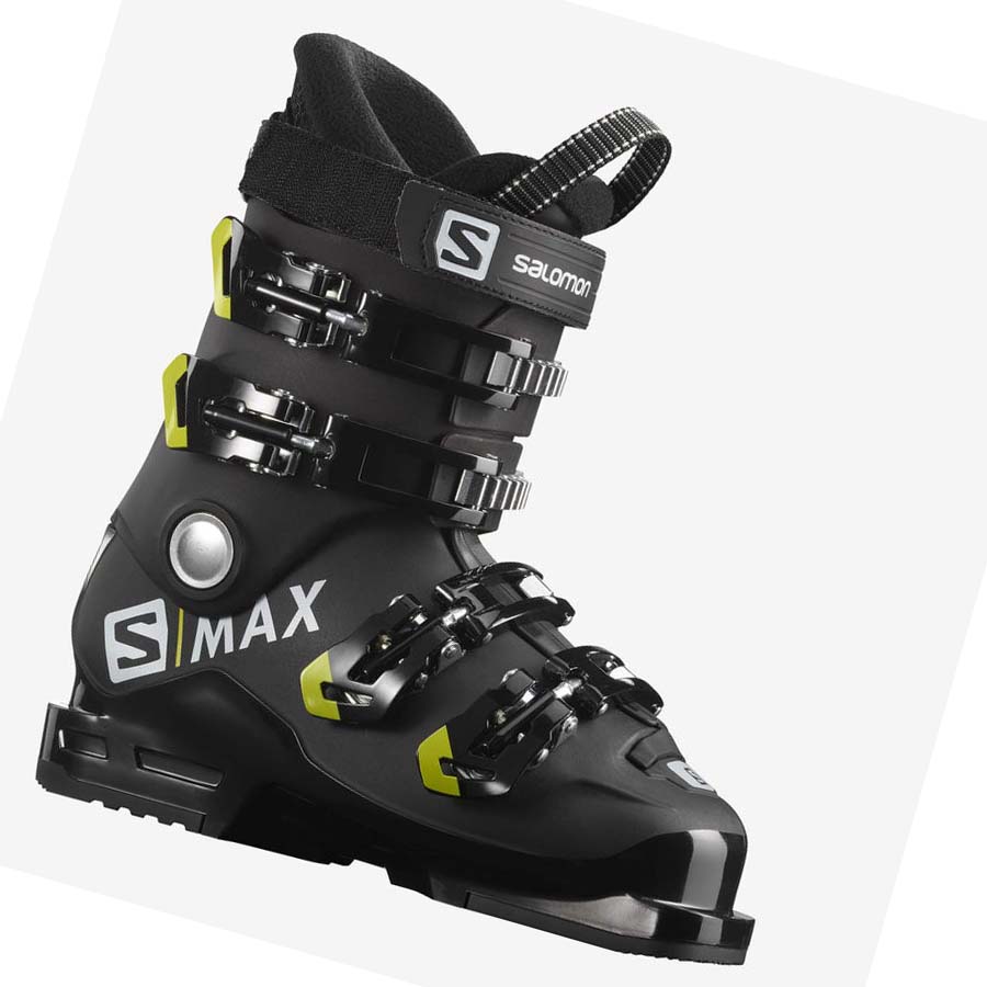 Salomon S/MAX 60 RT Skistøvler Barn Svarte Grønn | NO3618WNB