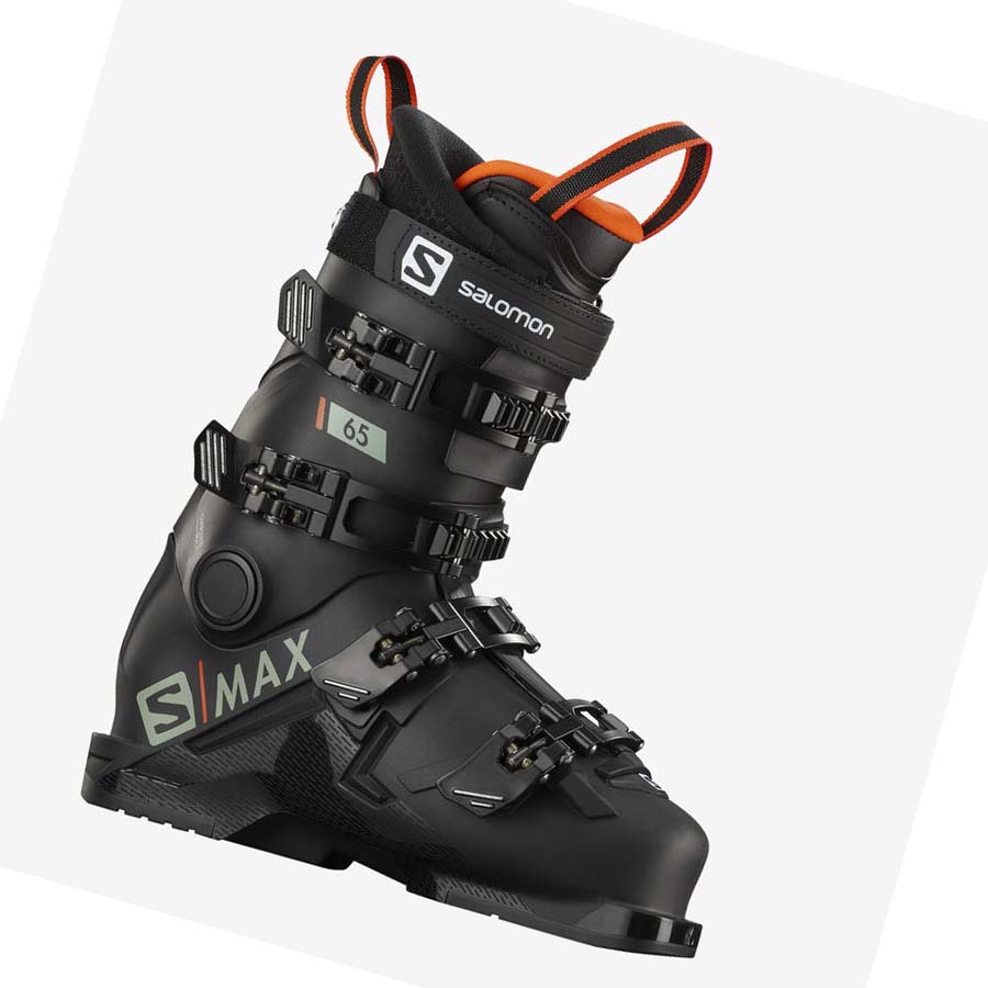 Salomon S/MAX 65 Skistøvler Barn Svarte Rød | NO3620SGL