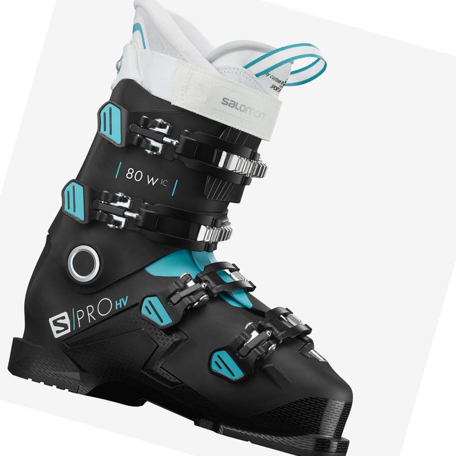 Salomon S/PRO HV 80 W IC Skistøvler Dame Svarte Hvite | NO3552FDN