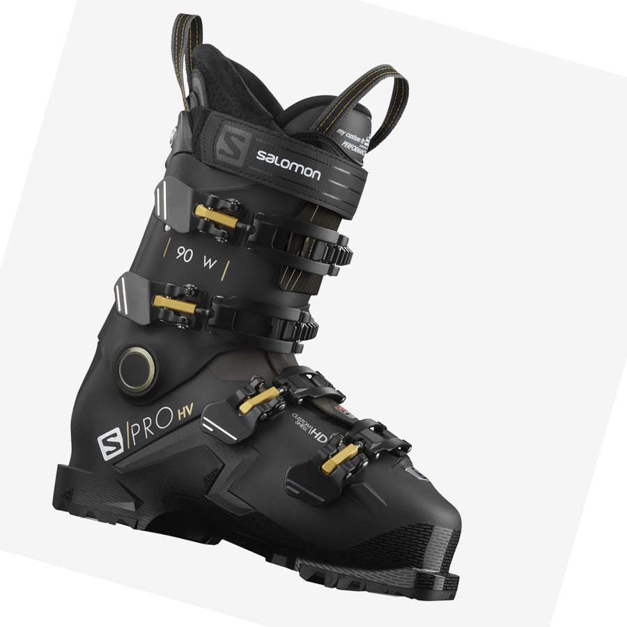 Salomon S/PRO HV 90 Skistøvler Dame Svarte | NO3561VRW