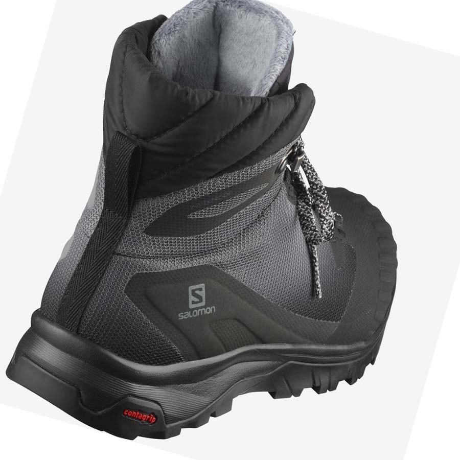 Salomon VAYA BLAZE THINSULATE™ CLIMASALOMON™ WATERPROOF Vinterstøvler Dame Svarte | NO3017MQZ