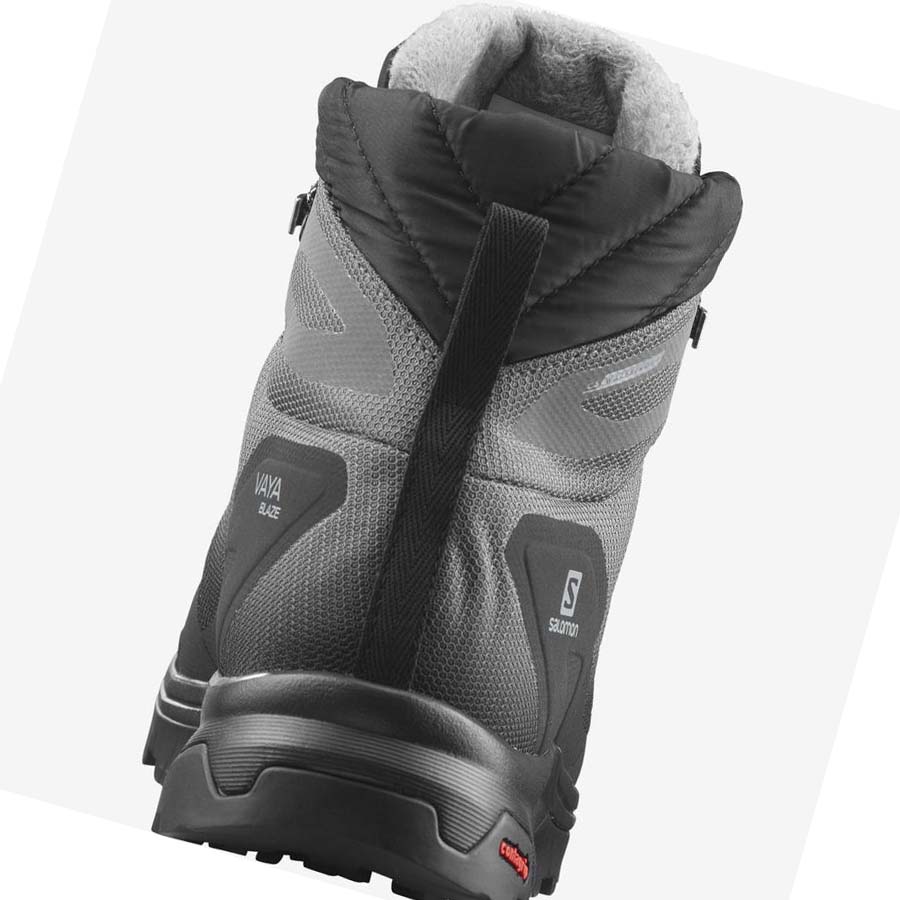 Salomon VAYA BLAZE THINSULATE™ CLIMASALOMON™ WATERPROOF Vinterstøvler Dame Svarte | NO3017MQZ