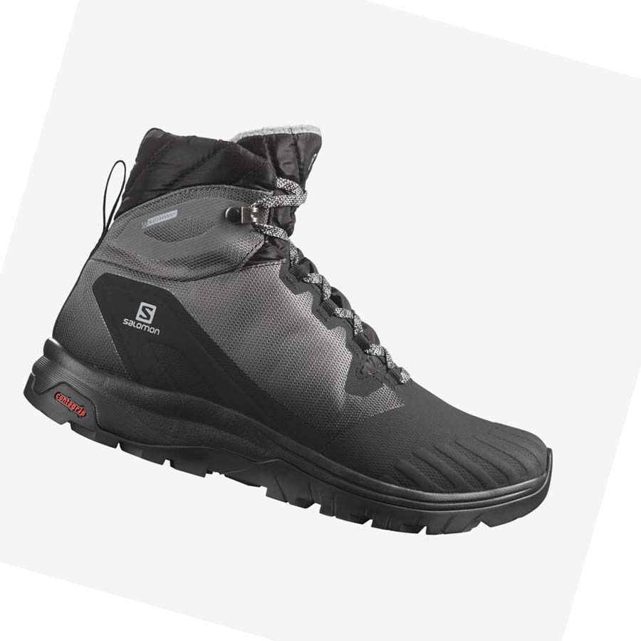 Salomon VAYA BLAZE THINSULATE™ CLIMASALOMON™ WATERPROOF Vinterstøvler Dame Svarte | NO3017MQZ