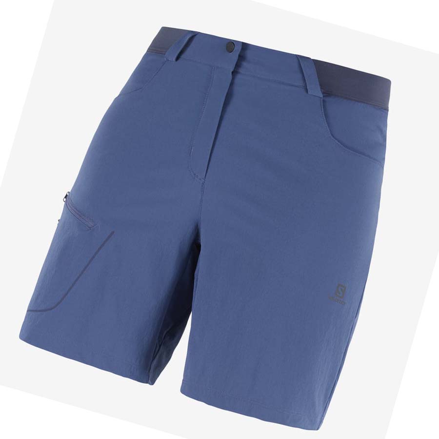 Salomon WAYFARER Shorts Dame Marineblå | NO3266GSO