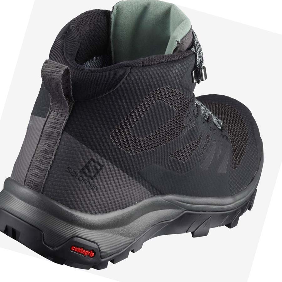 Salomon WoOUTLINE MID GORE-TEX Fjellsko Dame Marineblå | NO2833VRW