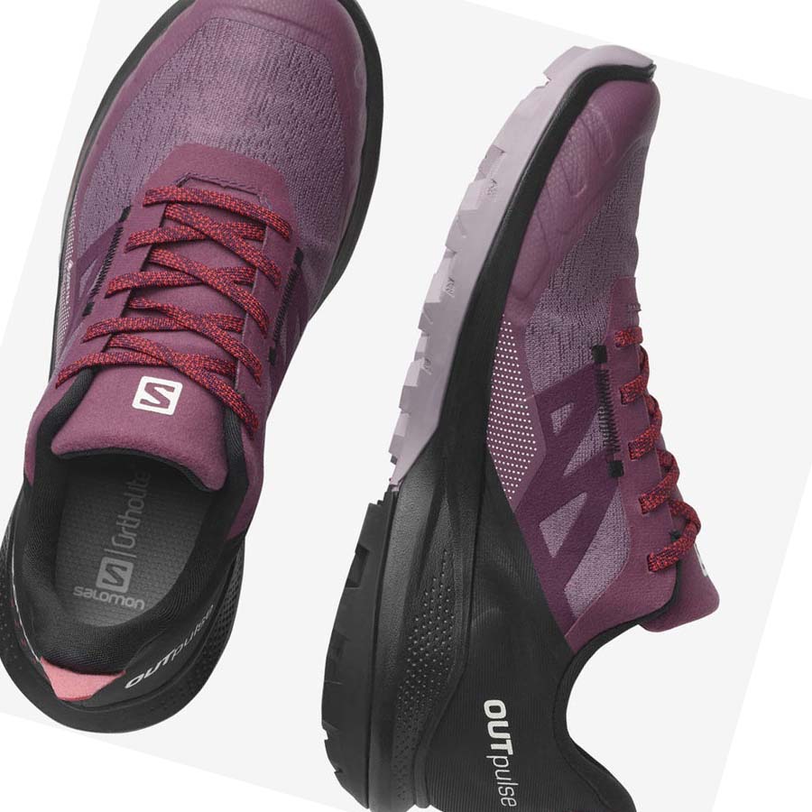 Salomon WoOUTPULSE GORE-TEX Fjellsko Dame Lilla | NO2787AHK