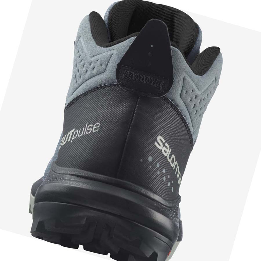 Salomon WoOUTPULSE MID GORE-TEX Fjellsko Dame Sølv | NO2838WNB