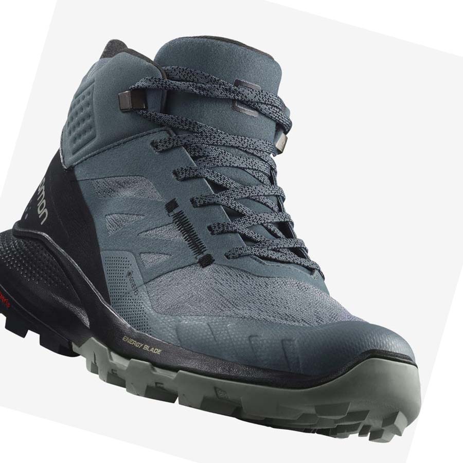 Salomon WoOUTPULSE MID GORE-TEX Fjellsko Dame Sølv | NO2838WNB