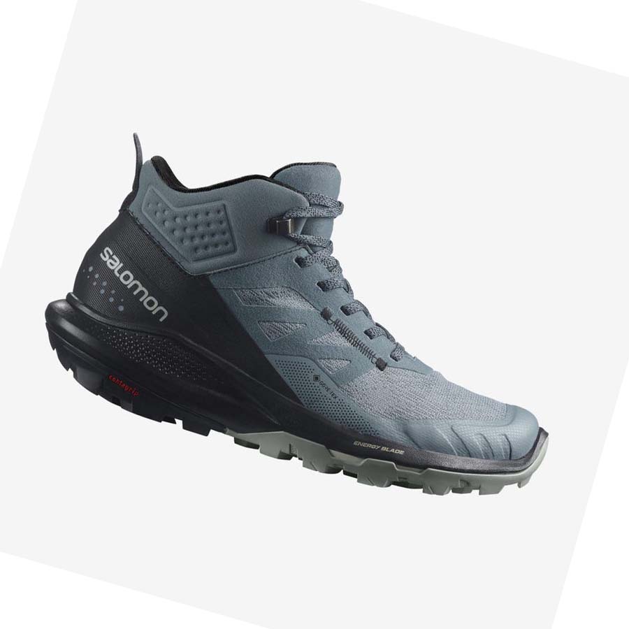 Salomon WoOUTPULSE MID GORE-TEX Fjellsko Dame Sølv | NO2838WNB