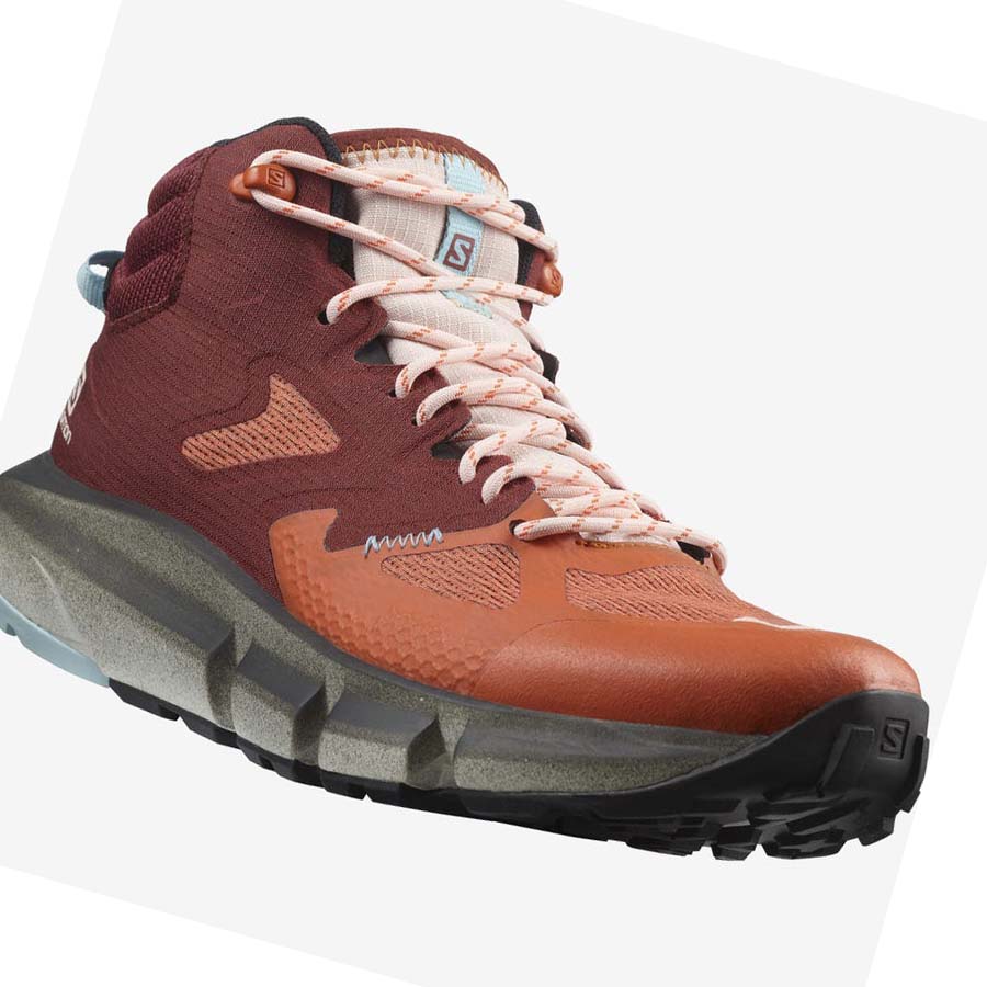 Salomon WoPREDICT HIKE MID GORE-TEX Fjellsko Dame Oransje | NO2806VRW