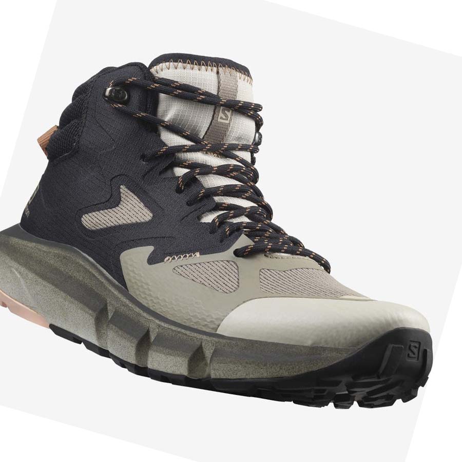 Salomon WoPREDICT HIKE MID GORE-TEX Fjellsko Dame Beige | NO2807BEX