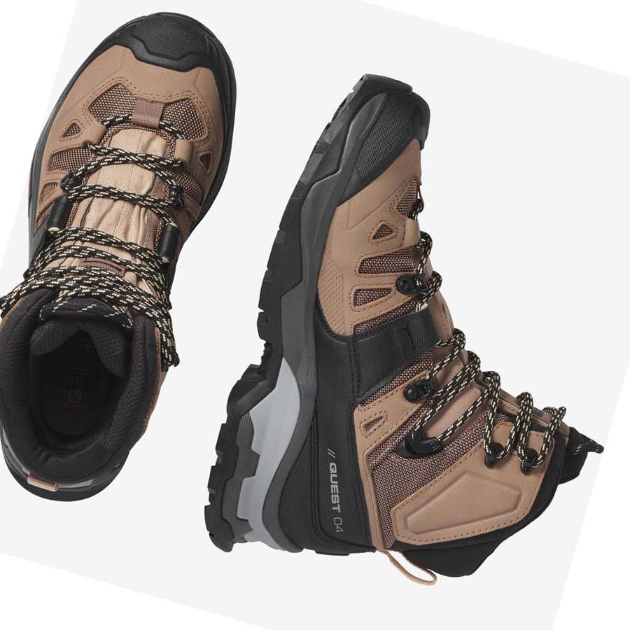 Salomon WoQUEST 4 GORE-TEX Fjellsko Dame Brune | NO2843GSO