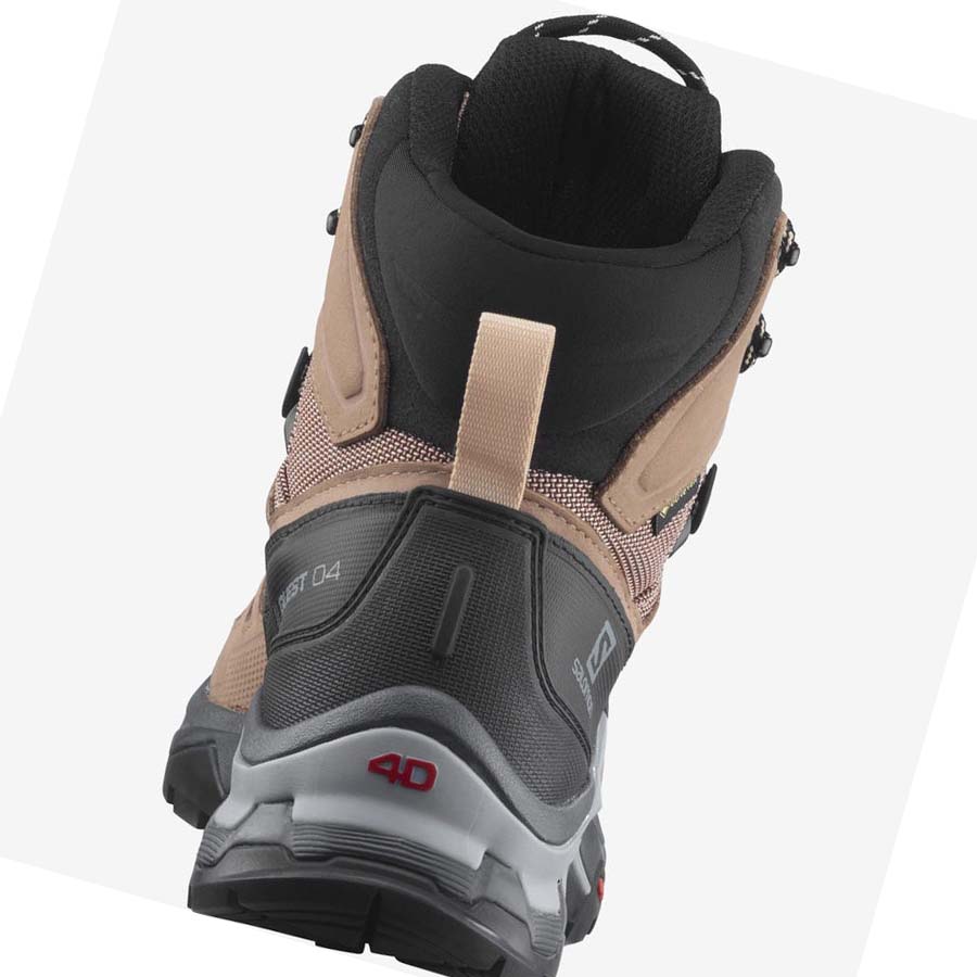 Salomon WoQUEST 4 GORE-TEX Fjellsko Dame Brune | NO2843GSO