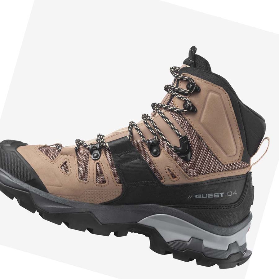 Salomon WoQUEST 4 GORE-TEX Fjellsko Dame Brune | NO2843GSO