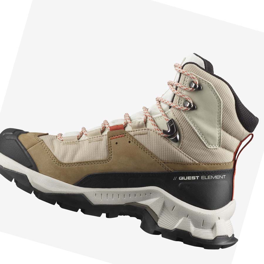 Salomon WoQUEST ELEMENT GORE-TEX Fjellsko Dame Brune | NO2842FDN