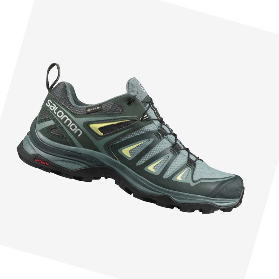 Salomon WoX ULTRA 3 GORE-TEX Fjellsko Dame Grønn | NO2793JPQ