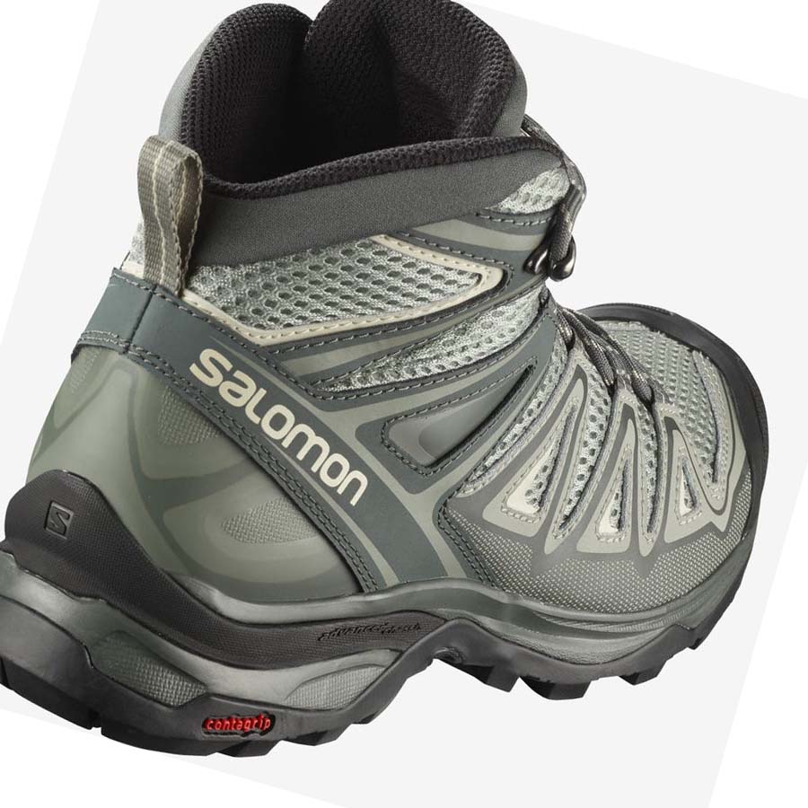 Salomon WoX ULTRA MID 3 AERO Fjellsko Dame Grå Brune | NO2794AHK