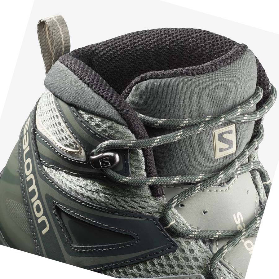 Salomon WoX ULTRA MID 3 AERO Fjellsko Dame Grå Brune | NO2794AHK