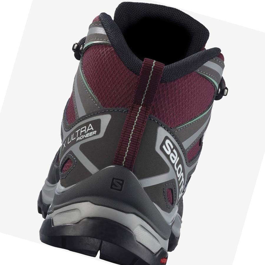 Salomon WoX ULTRA PIONEER MID CLIMASALOMON™ WATERPROOF Fjellsko Dame Rød | NO2832CTV