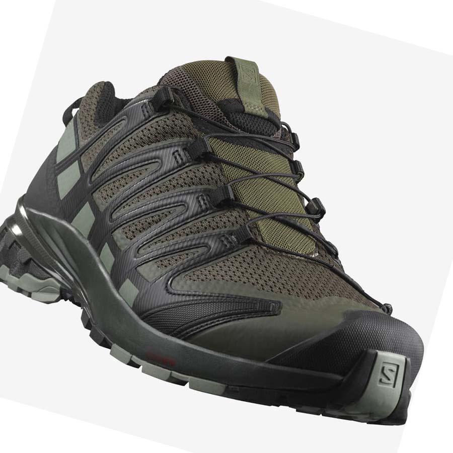 Salomon XA PRO 3D V8 WIDE Fjellsko Herre Svarte Olivengrønne | NO2010BEX