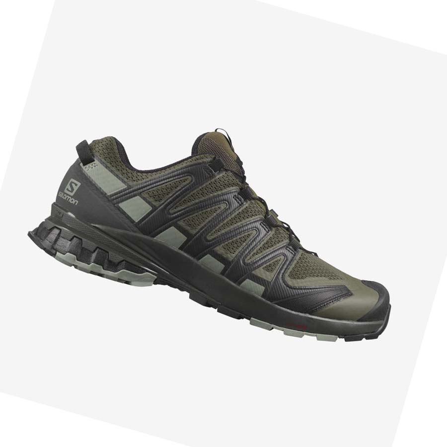 Salomon XA PRO 3D V8 WIDE Trail Løpesko Herre Lilla Grå | NO2096DFM