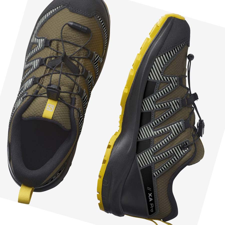 Salomon XA PRO V8 CLIMASALOMON™ WATERPROOF Fjellsko Barn Olivengrønne | NO3587BEX