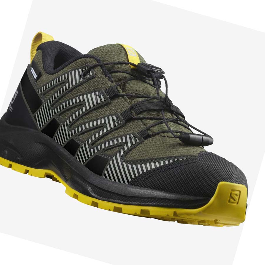 Salomon XA PRO V8 CLIMASALOMON™ WATERPROOF Fjellsko Barn Olivengrønne | NO3587BEX