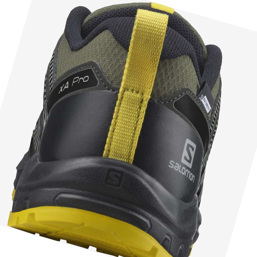 Salomon XA PRO V8 CLIMASALOMON™ WATERPROOF Fjellsko Barn Olivengrønne | NO3587BEX