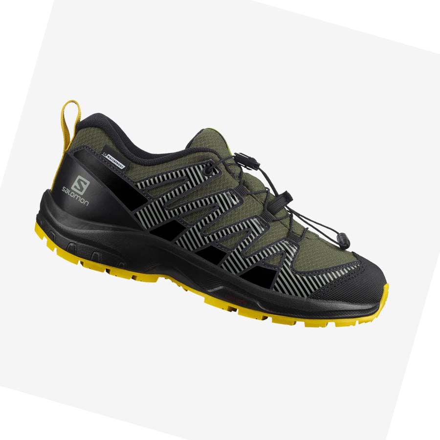 Salomon XA PRO V8 CLIMASALOMON™ WATERPROOF Fjellsko Barn Olivengrønne | NO3587BEX