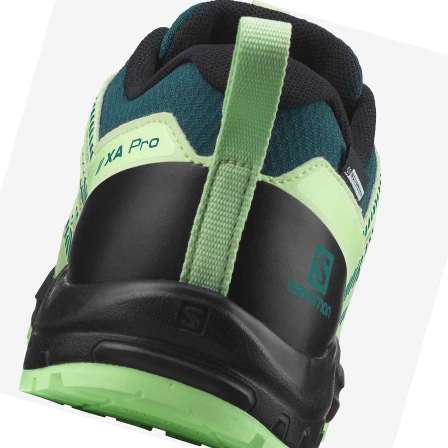 Salomon XA PRO V8 CLIMASALOMON™ WATERPROOF Fjellsko Barn Grønn | NO3588NWY