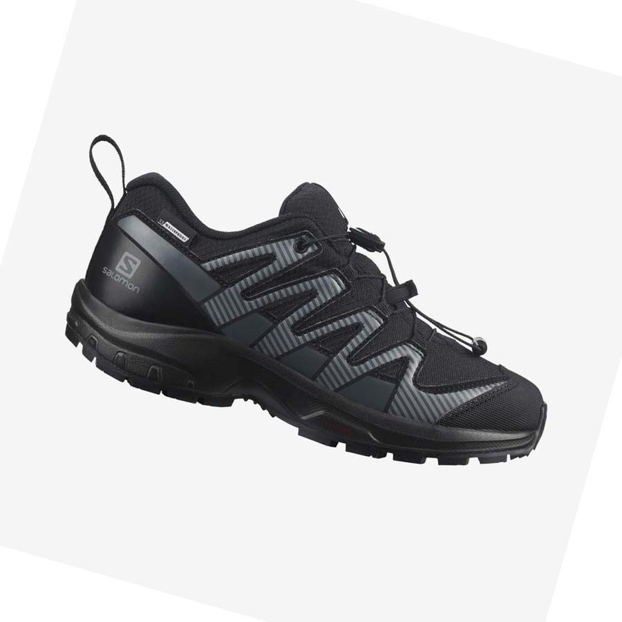 Salomon XA PRO V8 CLIMASALOMON™ WATERPROOF Trail Løpesko Barn Svarte | NO3602SGL