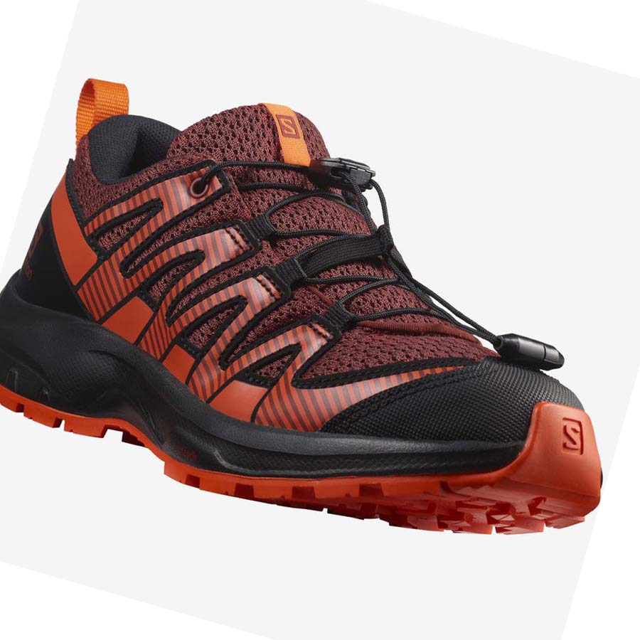 Salomon XA PRO V8 Fjellsko Barn Svarte Rød | NO3580JPQ