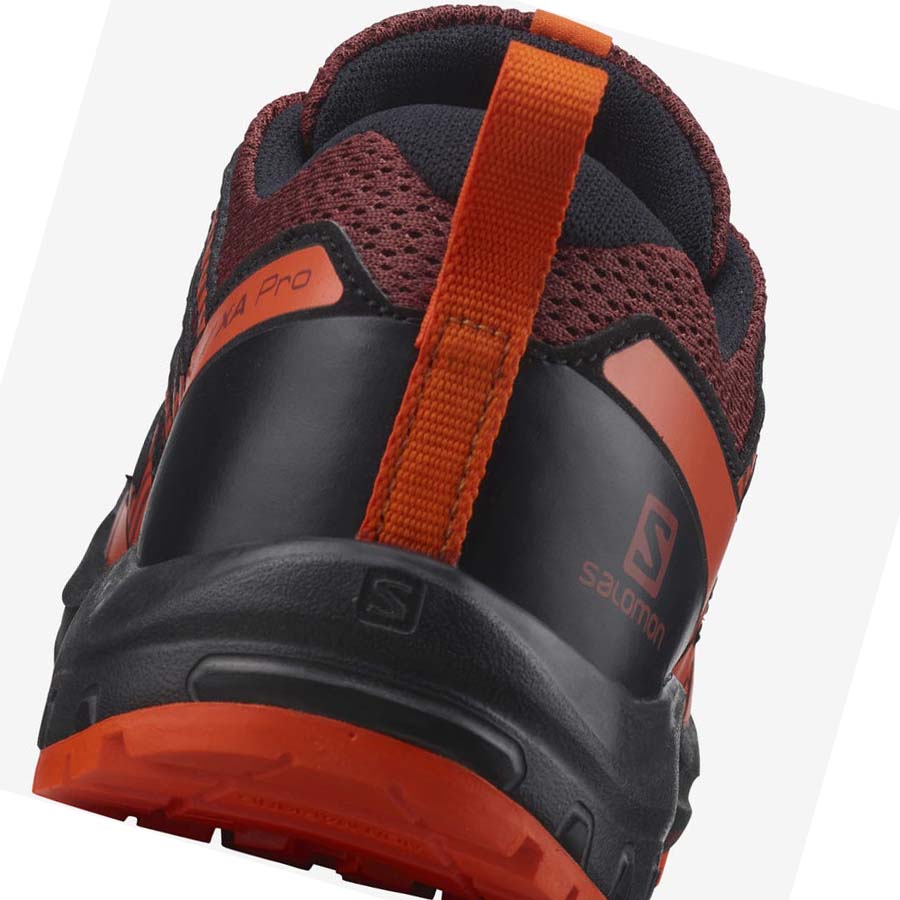 Salomon XA PRO V8 Fjellsko Barn Svarte Rød | NO3580JPQ