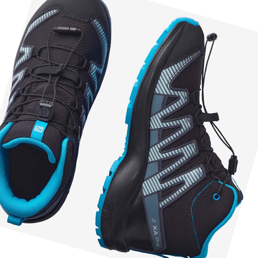 Salomon XA PRO V8 MID CLIMASALOMON™ WATERPROOF Fjellsko Barn Svarte | NO3583ZUT