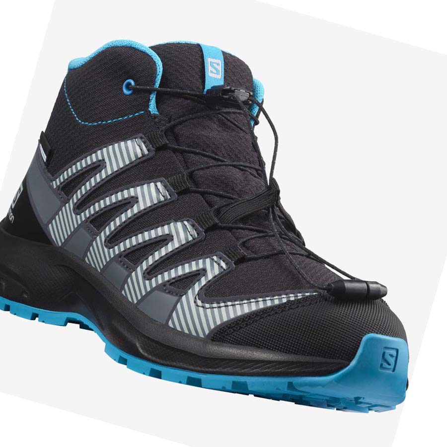 Salomon XA PRO V8 MID CLIMASALOMON™ WATERPROOF Fjellsko Barn Svarte | NO3583ZUT