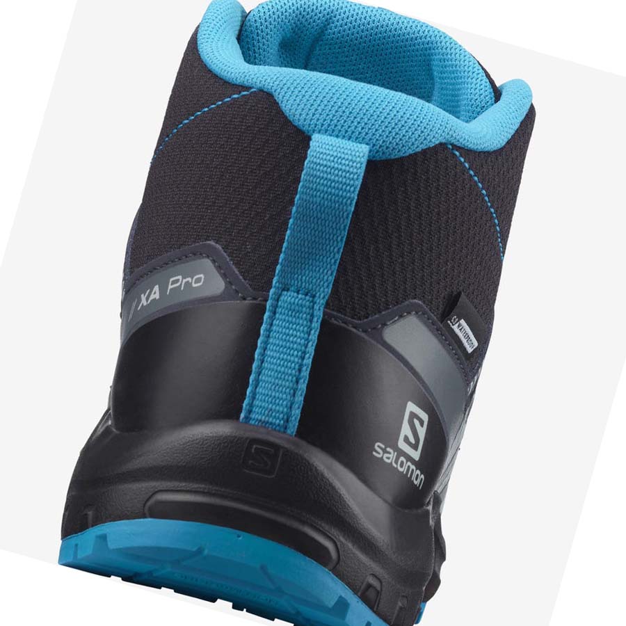 Salomon XA PRO V8 MID CLIMASALOMON™ WATERPROOF Fjellsko Barn Svarte | NO3583ZUT