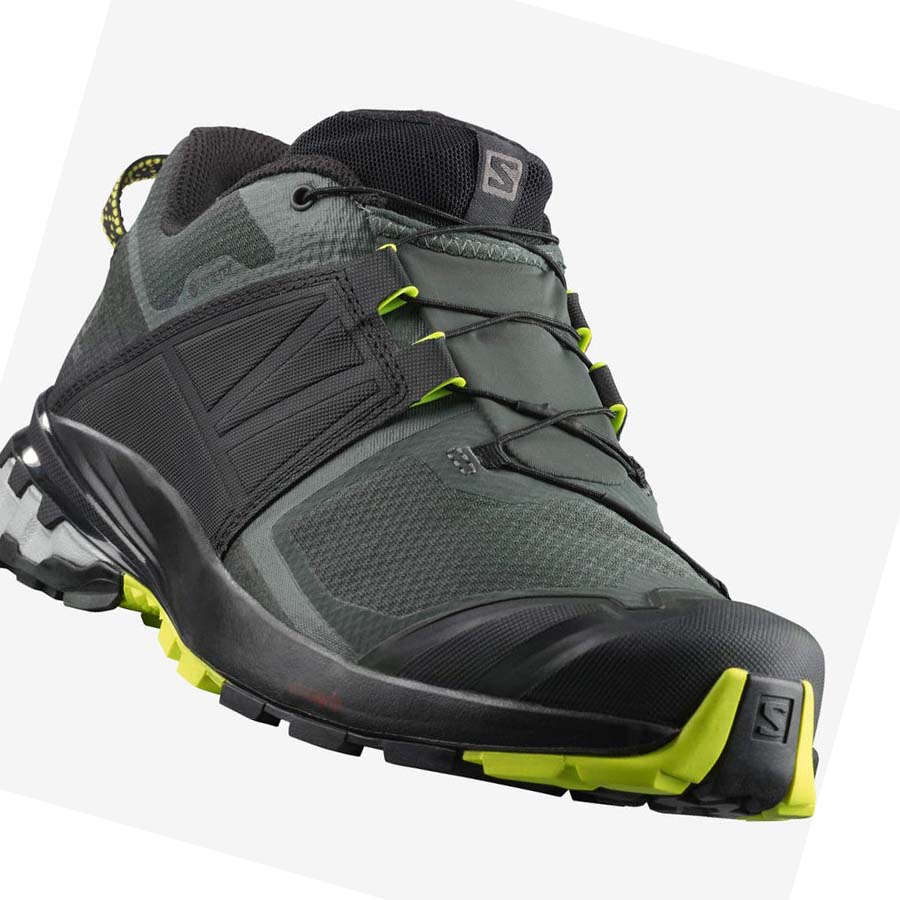 Salomon XA WILD GORE-TEX Trail Løpesko Herre Svarte Olivengrønne | NO2124FDN