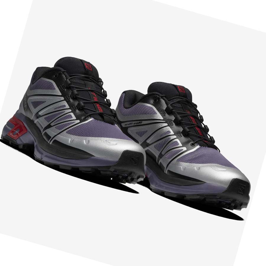 Salomon XT-WINGS 2 Joggesko Dame Sølv Lilla | NO2991NWY