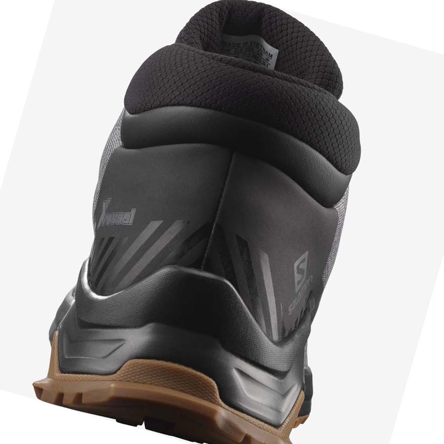 Salomon X REVEAL CHUKKA CLIMASALOMON™ WATERPROOF Vinterstøvler Herre Grå | NO2247CTV