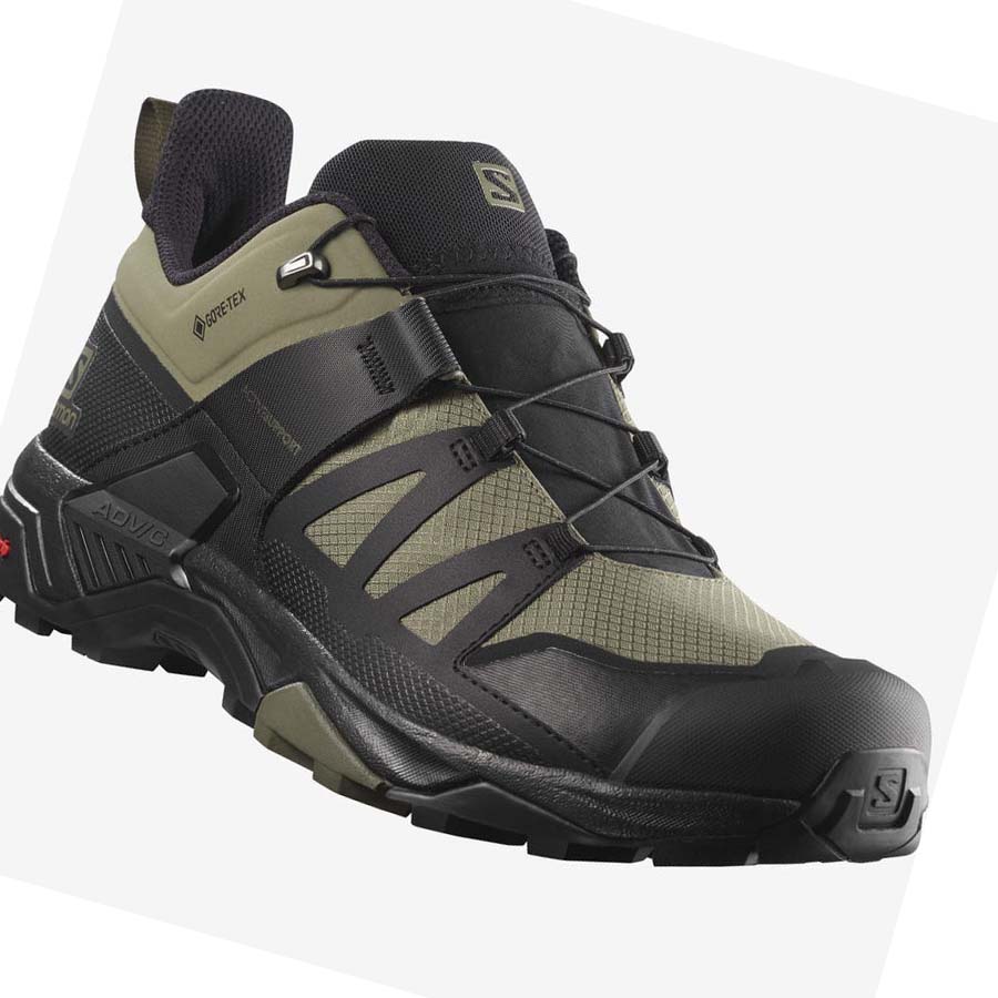 Salomon X ULTRA 4 GORE-TEX Fjellsko Herre Olivengrønne Svarte | NO2033XYU