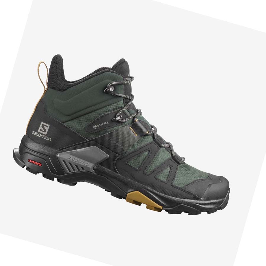 Salomon X ULTRA 4 MID GORE-TEX Fjellsko Herre Grønn Svarte | NO2083MQZ