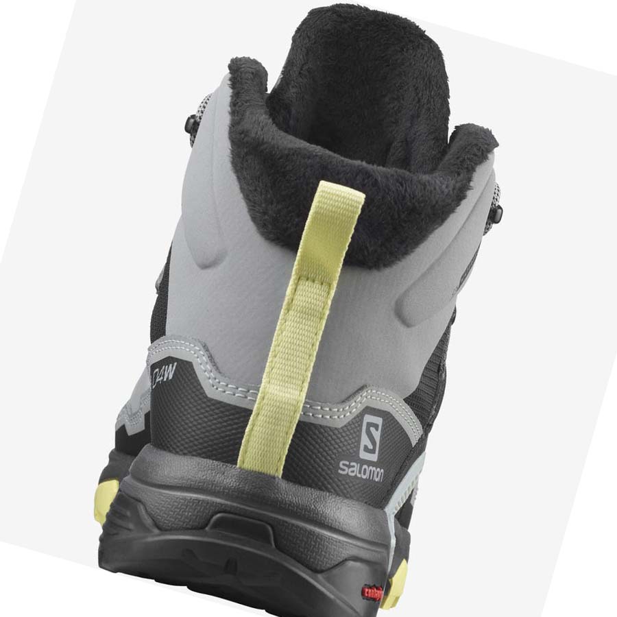 Salomon X ULTRA 4 MID WINTER THINSULATE™ CLIMASALOMON™ WATERPROOF Vinterstøvler Dame Grå | NO3015BEX