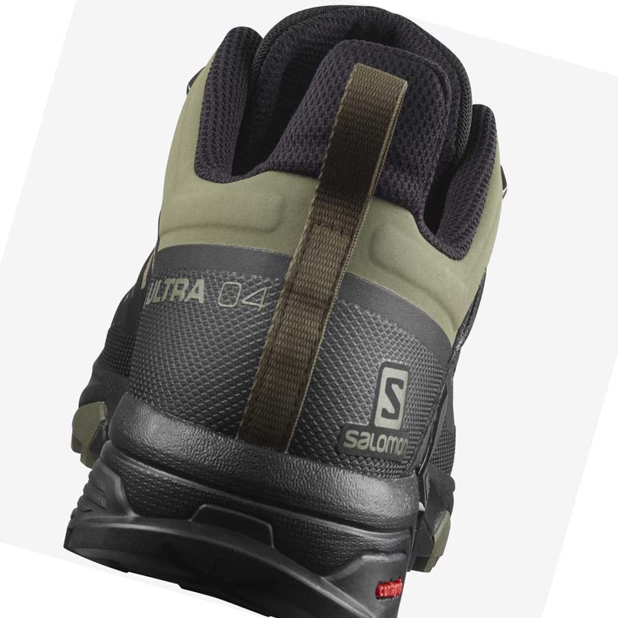 Salomon X ULTRA 4 WIDE GORE-TEX Fjellsko Herre Olivengrønne Svarte | NO2073HAP