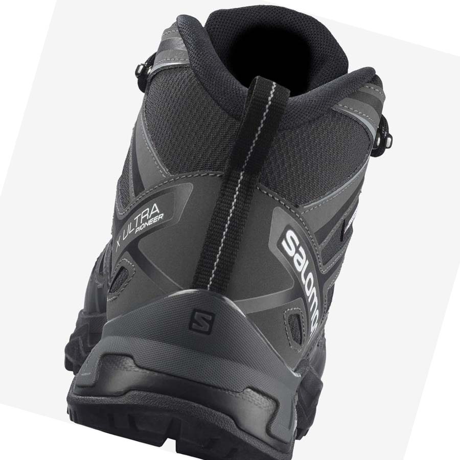 Salomon X ULTRA PIONEER MID CLIMASALOMON™ WATERPROOF Fjellsko Herre Grå Svarte | NO2071FDN