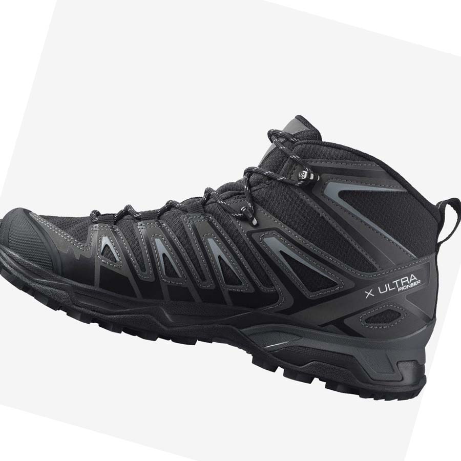 Salomon X ULTRA PIONEER MID CLIMASALOMON™ WATERPROOF Fjellsko Herre Grå Svarte | NO2071FDN