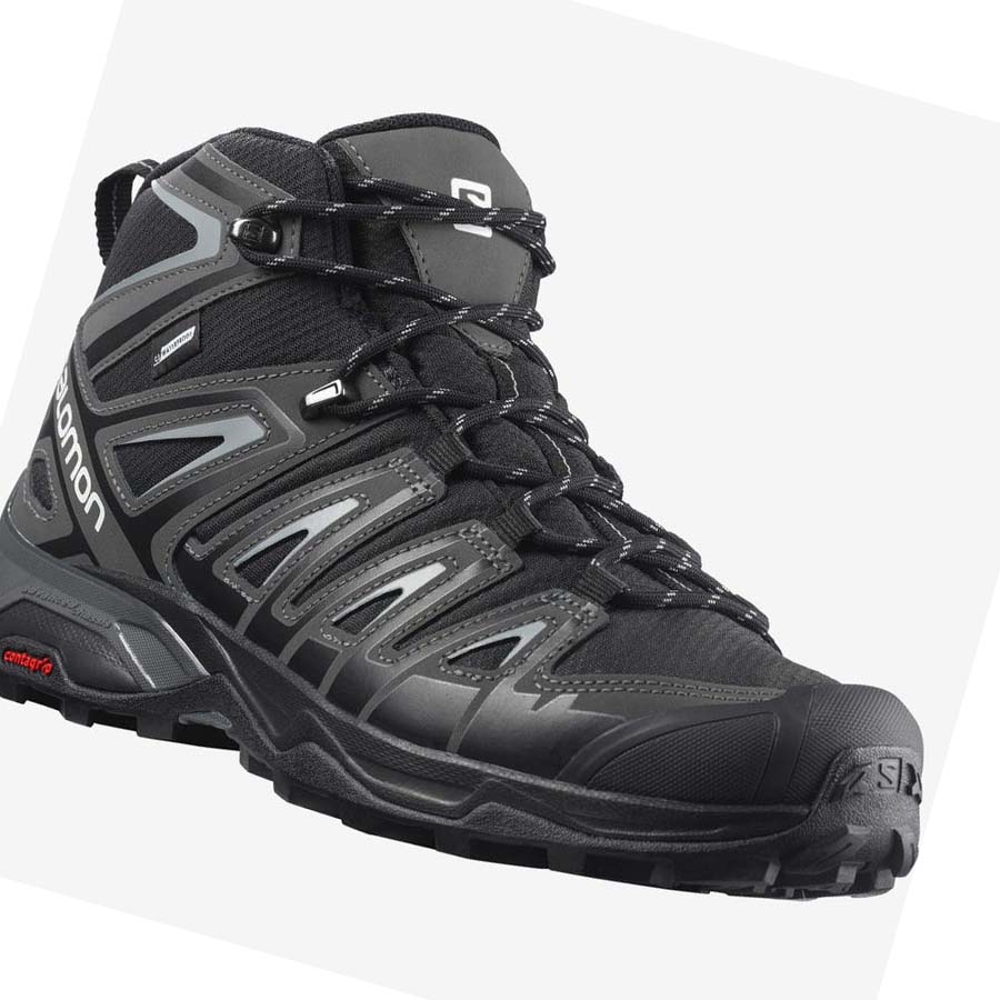 Salomon X ULTRA PIONEER MID CLIMASALOMON™ WATERPROOF Fjellsko Herre Grå Svarte | NO2071FDN