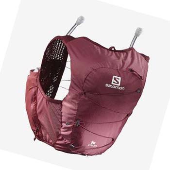 Salomon ACTIVE SKIN 8 Running Packs Dame Rød | NO3348KOR