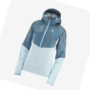 Salomon AGILE WIND WINDBREAKERS Jakke Dame Grønn | NO3164JPQ