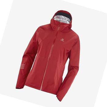 Salomon BONATTI WATERPROOF Jakke Dame Rød | NO3149QMA